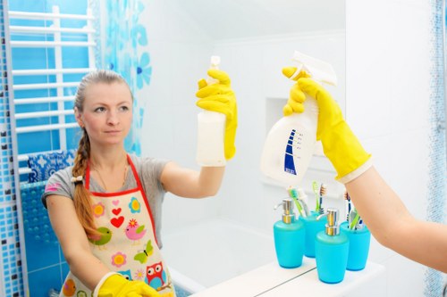 Professional oven cleaning in a Greenwich home kitchen