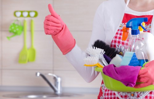 A Greenwich cleaning team handling office and commercial cleaning tasks