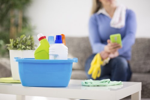 Bathroom limescale removal during end of tenancy cleaning